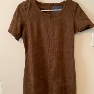 Brown Suede Dress